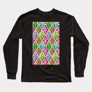 Abstract leaf pattern Long Sleeve T-Shirt